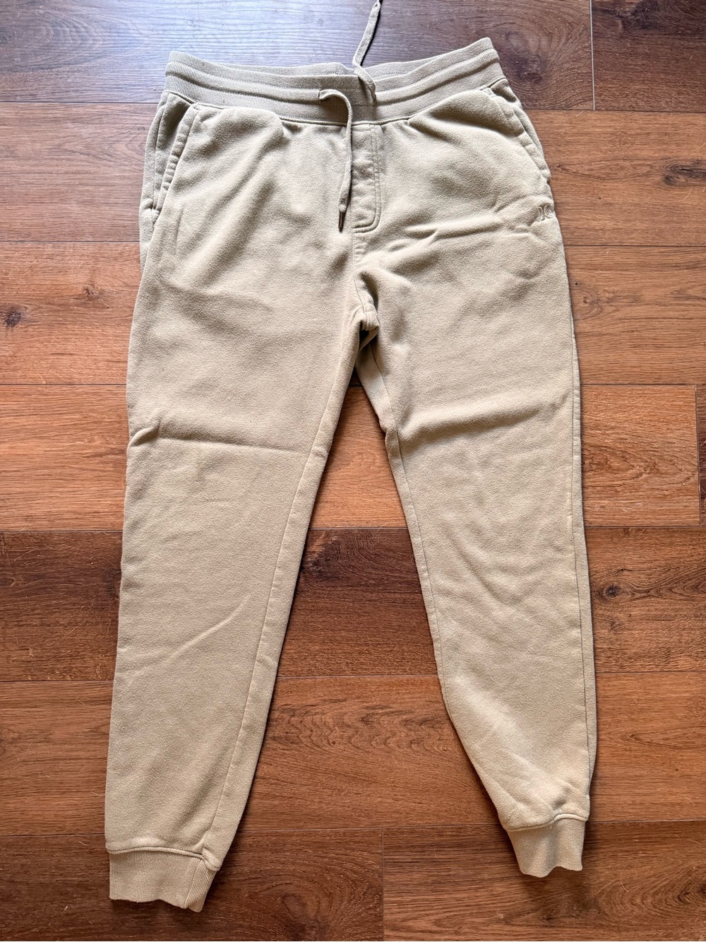 Men's Hurley Casual Drawstring Jogger Pants - Light Olive Green Size Large